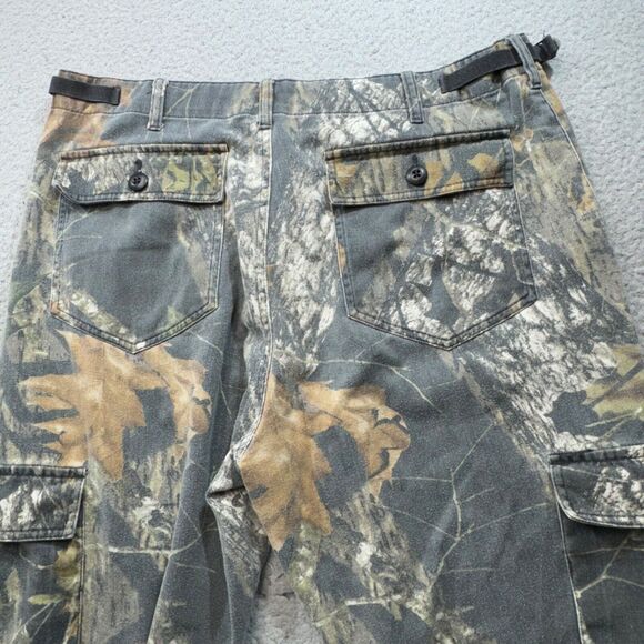 Cabela's Pants Men 36x31 Khakis Camo Mossy Oak Break Up Field Hunt Cargo Pockets - Picture 4 of 15